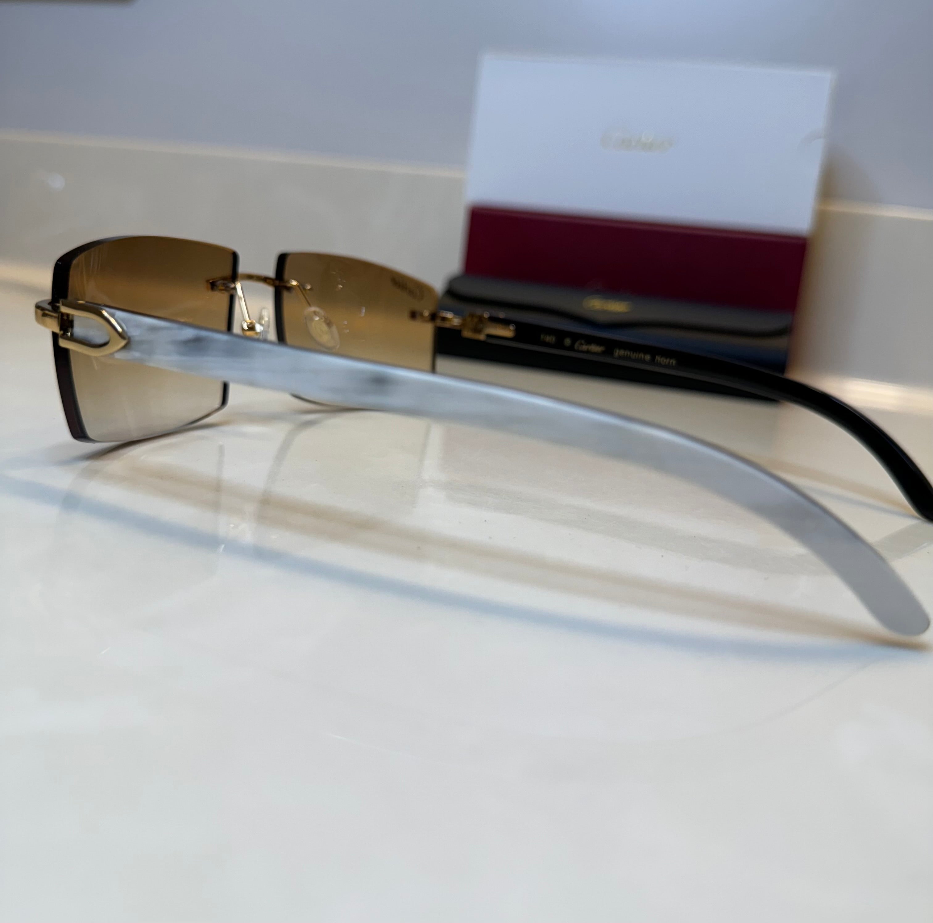 White Buffs Hennessy Tint Larger Lens