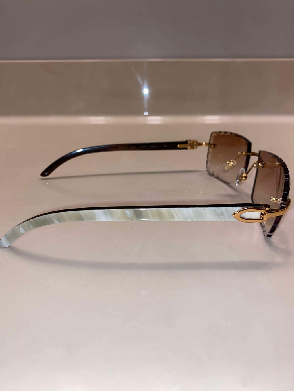 White Buffs Hennessy Tint Diamond Cut Lens