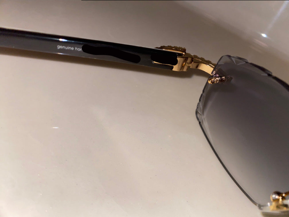 Diamond Gold White Buffs Faded Grey Cut Lens