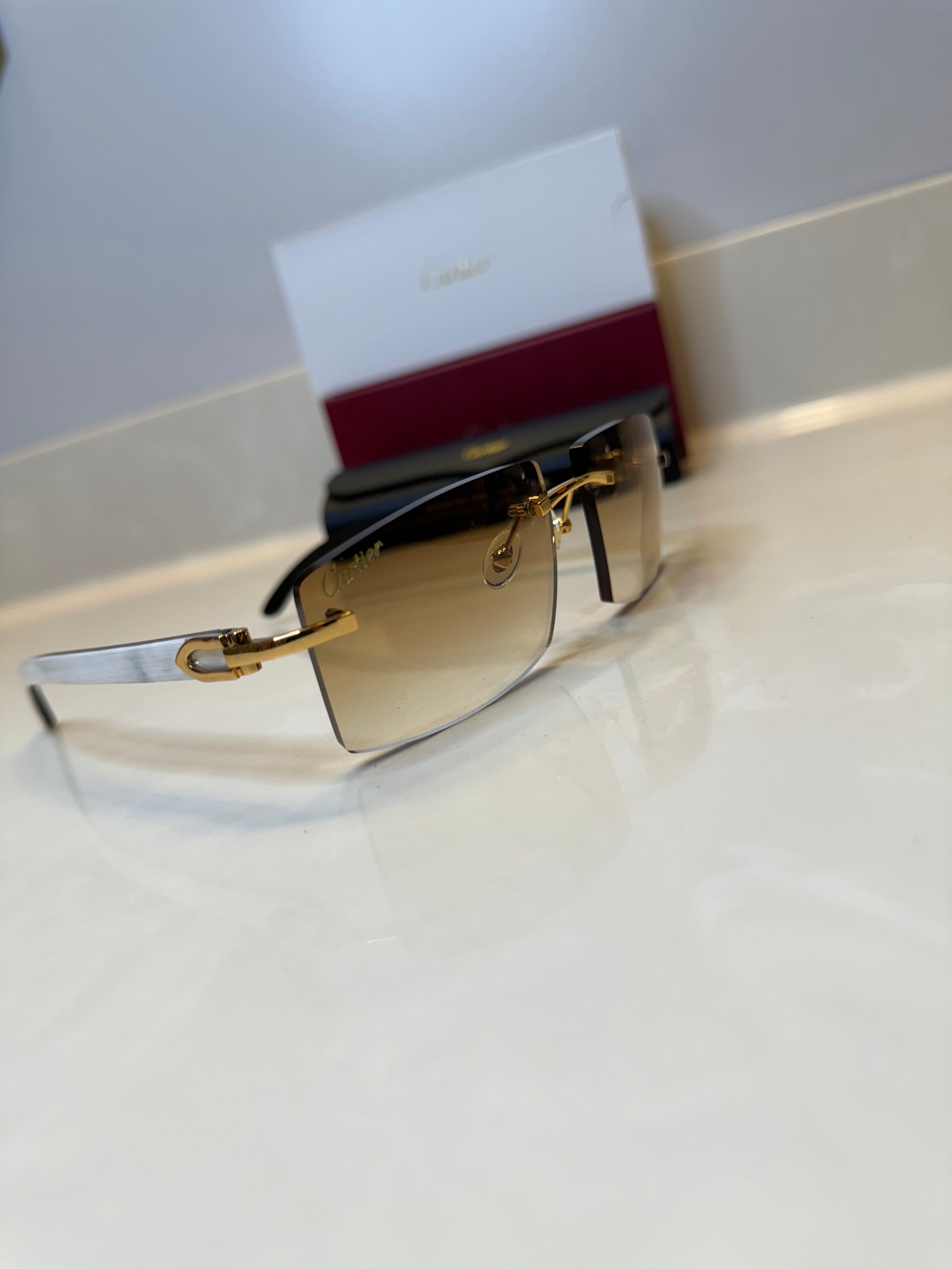 White Buffs Hennessy Tint Larger Lens