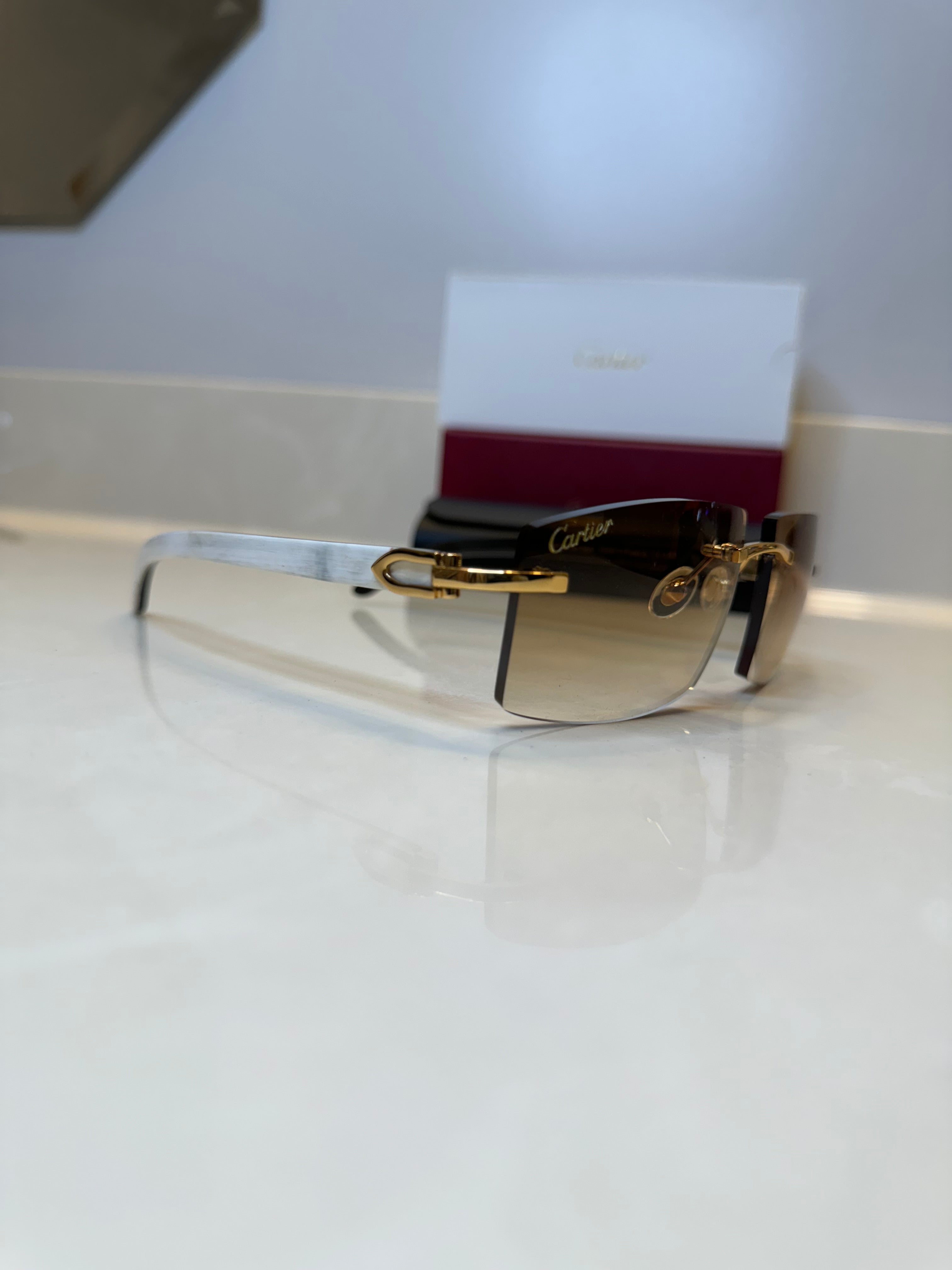 White Buffs Hennessy Tint Larger Lens