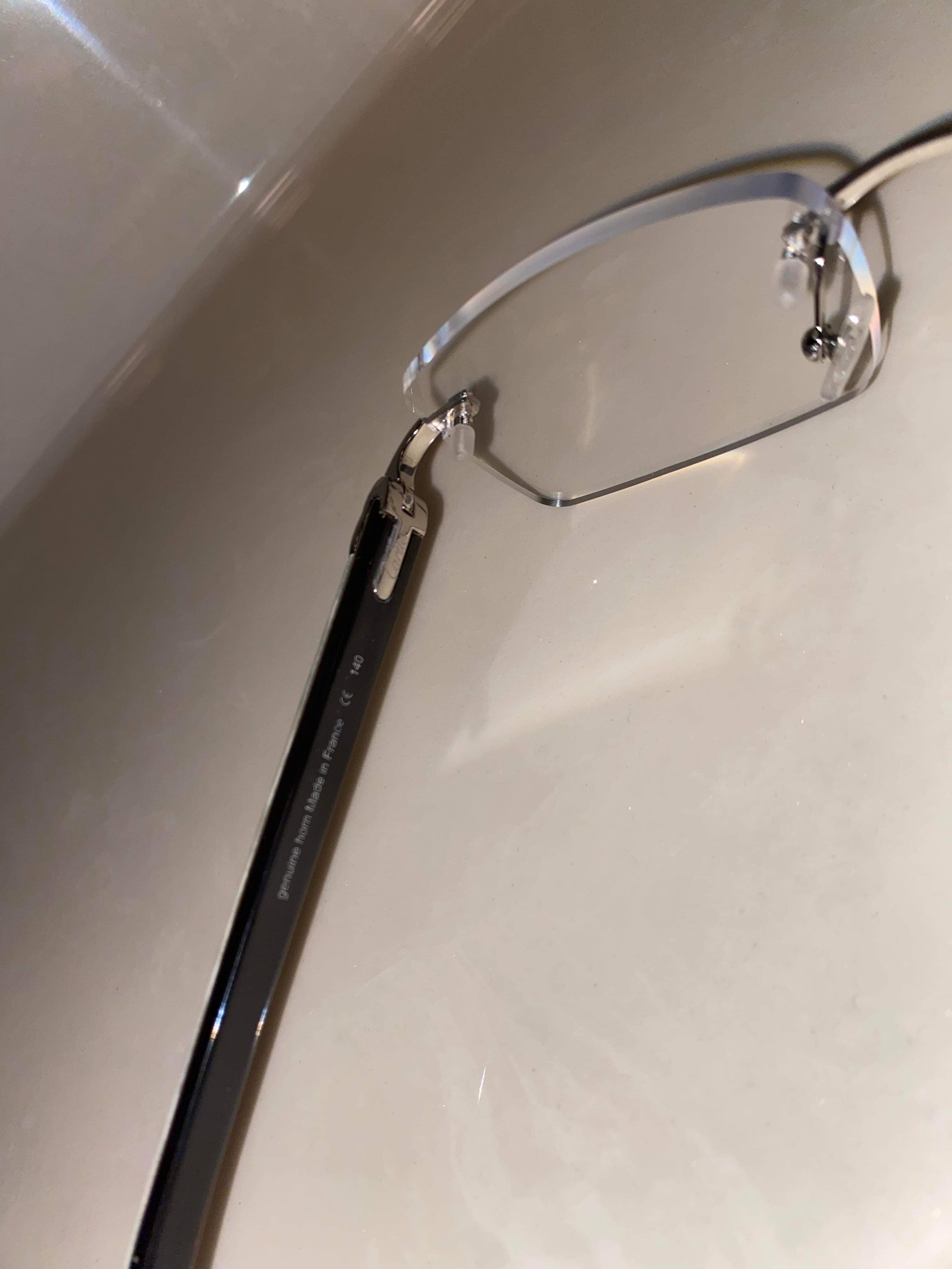 White Buffs Silver Frame Clear Lens Classic Buffs