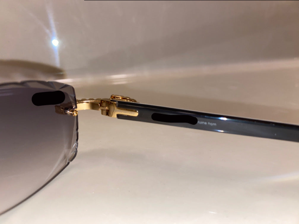 Diamond Gold White Buffs Faded Grey Cut Lens