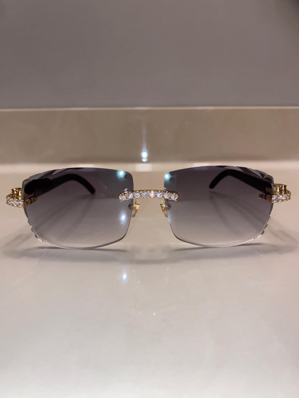 Diamond Gold White Buffs Faded Grey Cut Lens