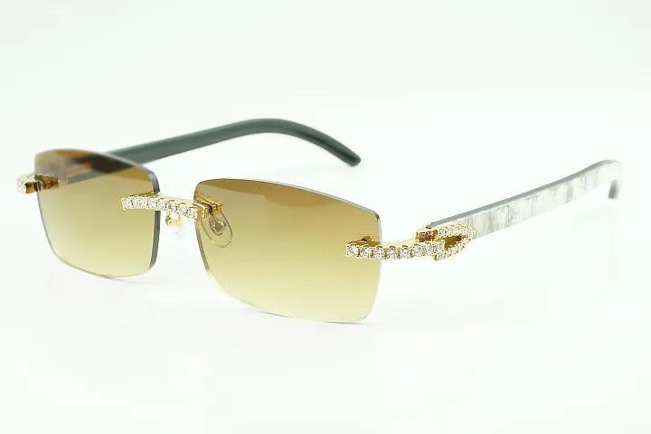 Classic Hennessy Silver/Gold Diamond White Buffs