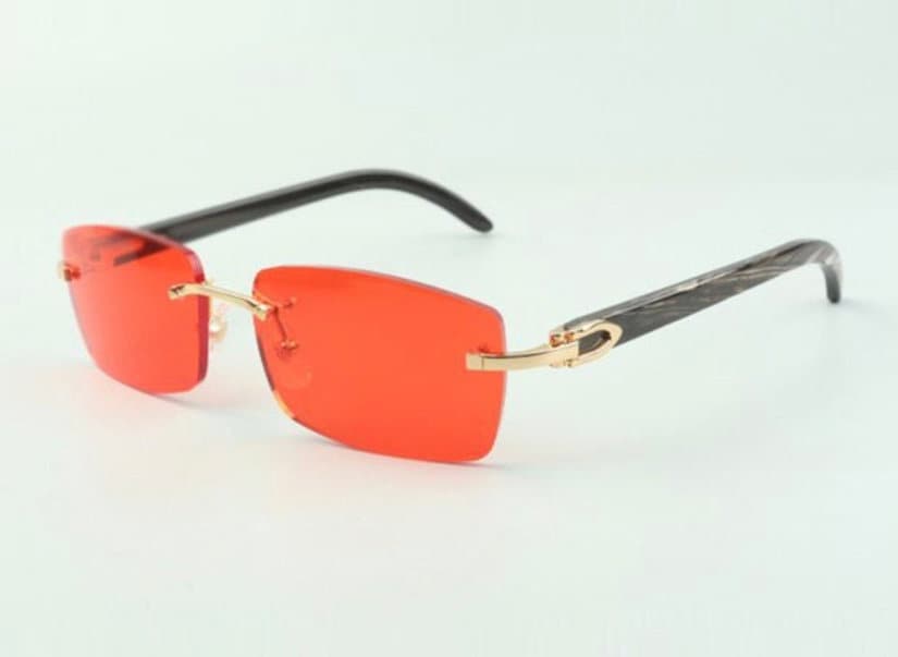Classic Plain Jane Gold Buffs With Red Lenses