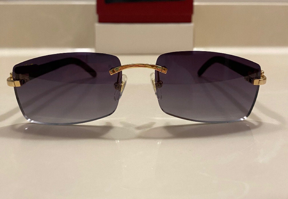 Classic Plain Jane Gold Buffs With Black/Grey Lenses
