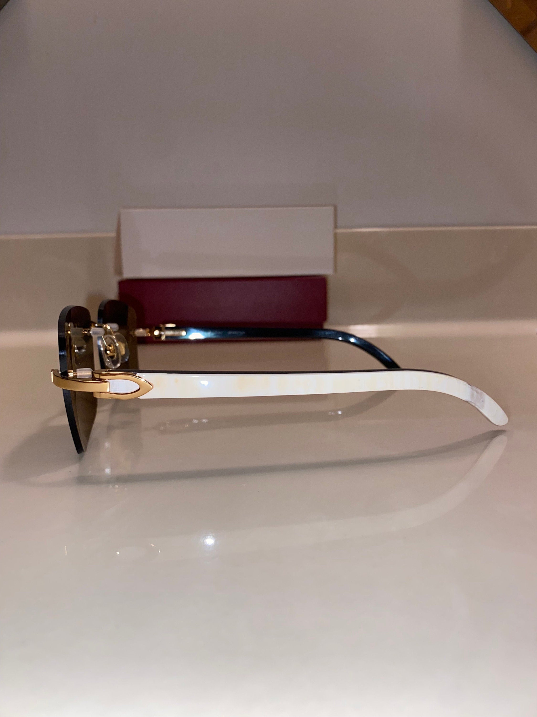 Plain Jane White Buffs Larger Black/Grey Lenses