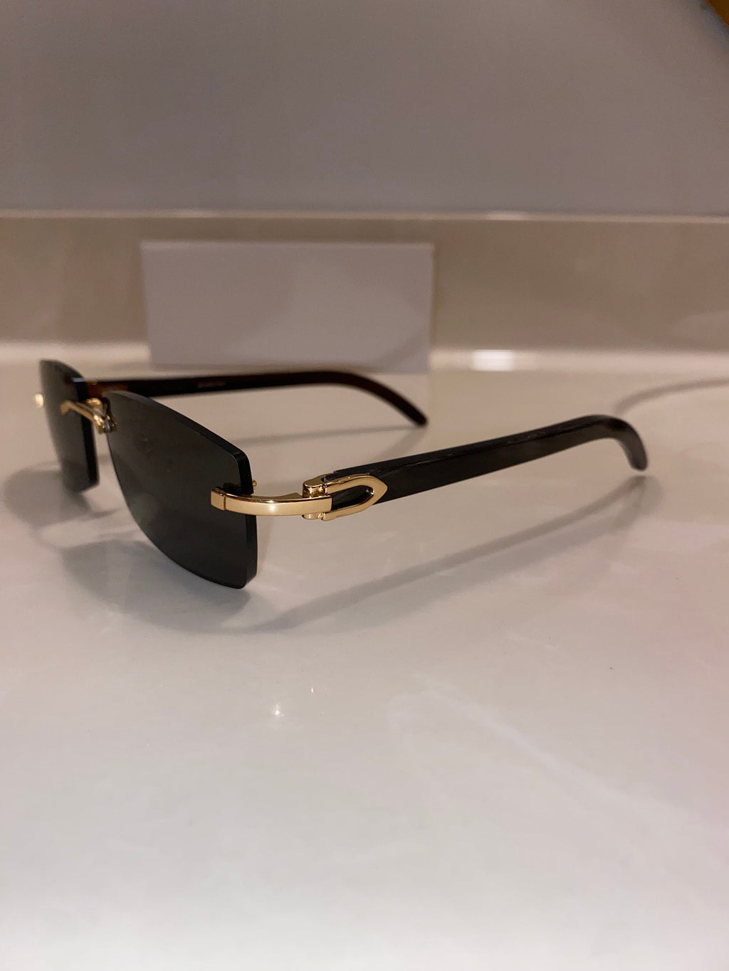 Classic Buffs Blacked Out | Black Lenses | Black Sticks