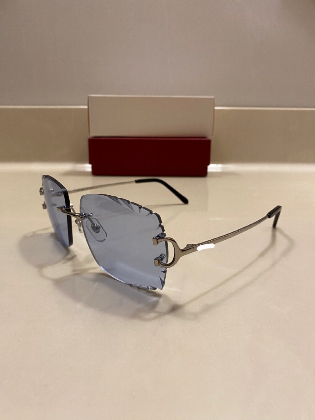 Wires C Plain Jane Silver Blue Cut Lenses
