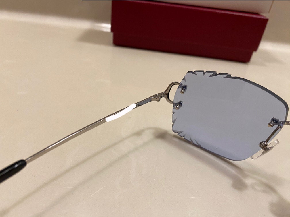 Wires C Plain Jane Silver Blue Cut Lenses