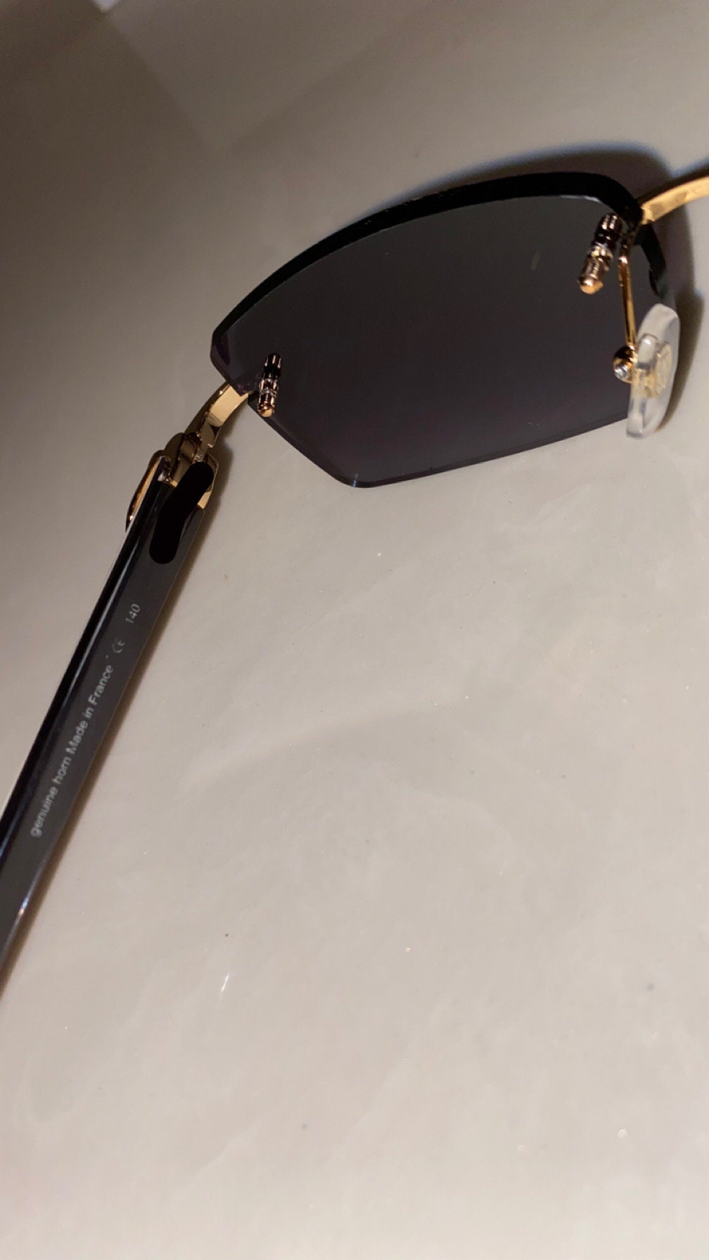 Classic Plain Jane Gold Buffs With Black/Grey Lenses