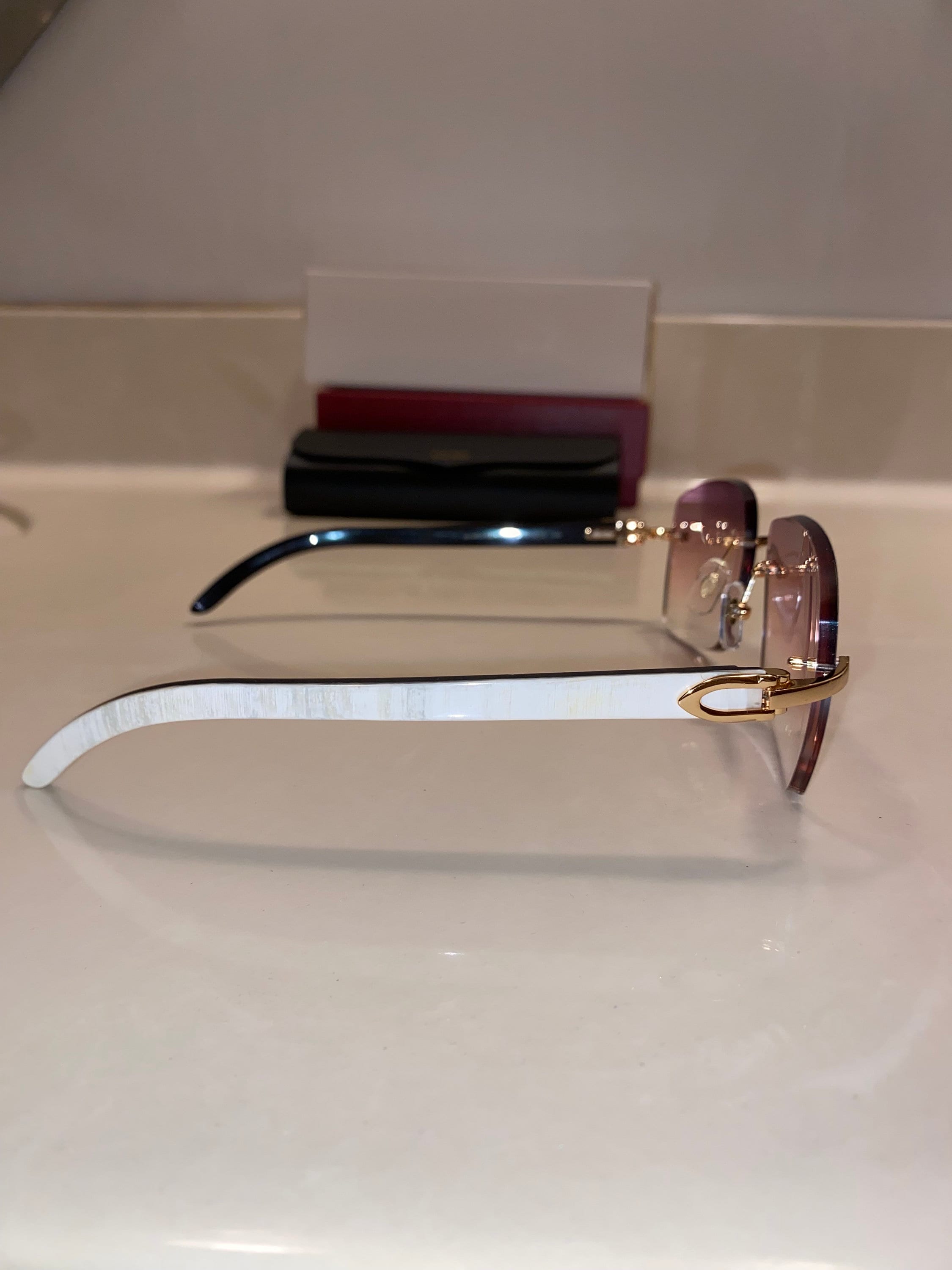 Plain Jane White Buffs Larger Hennesy Lenses