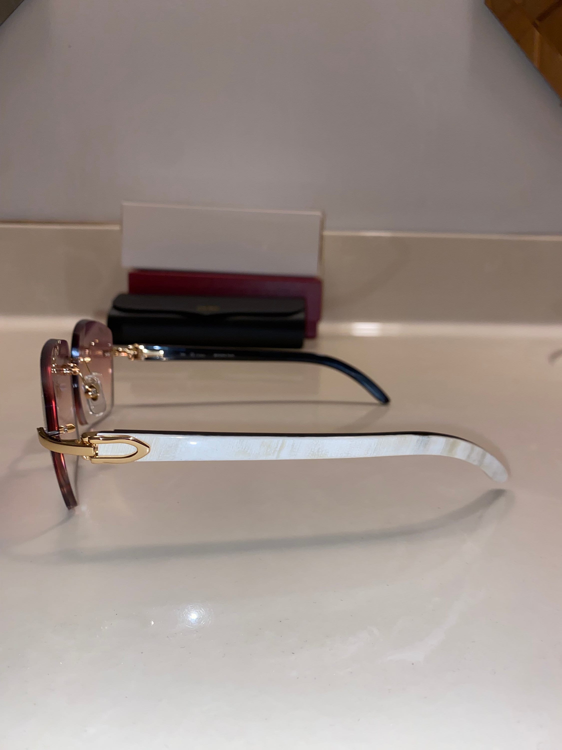 Plain Jane White Buffs Larger Hennesy Lenses