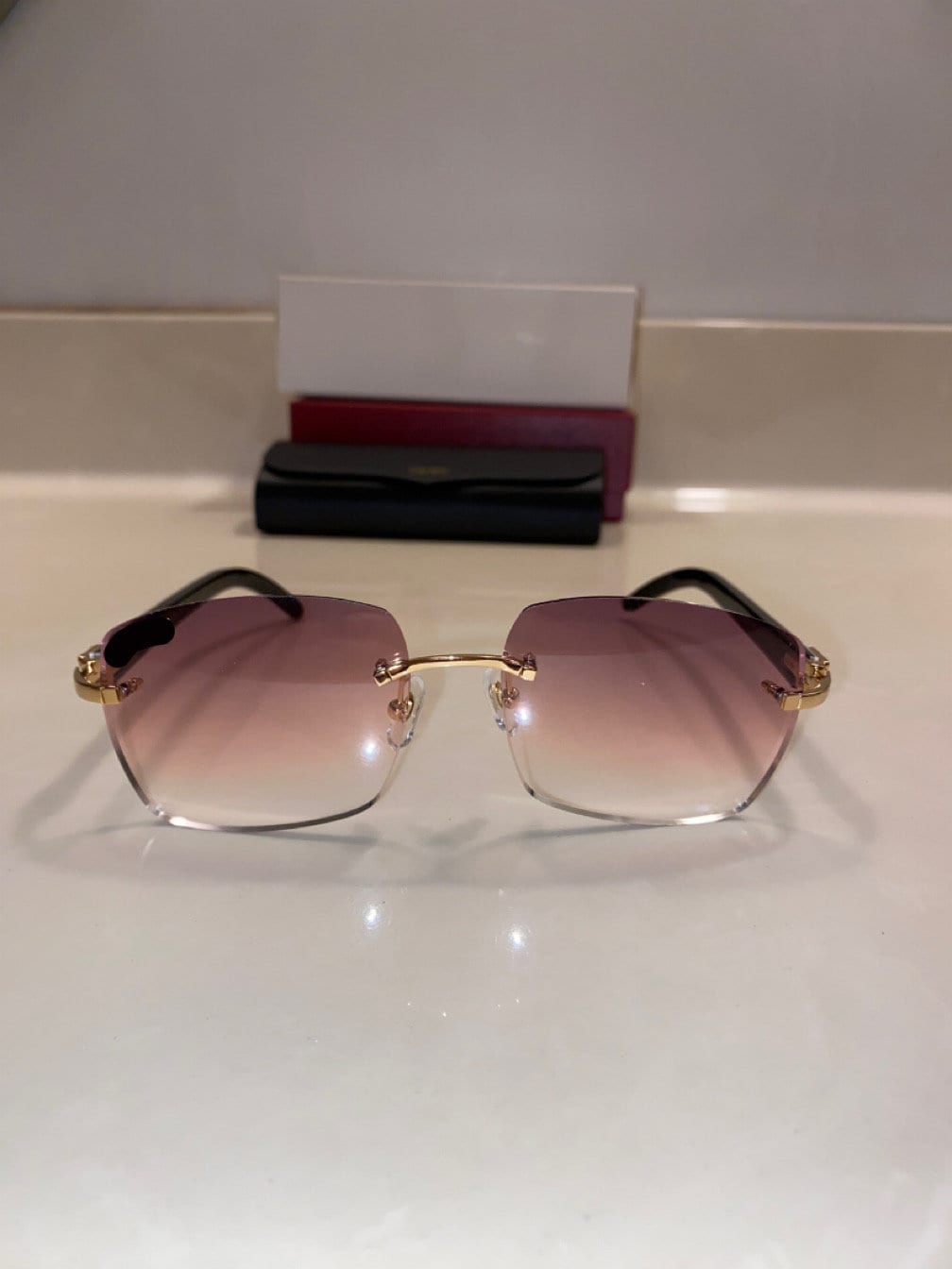 Plain Jane White Buffs Larger Hennesy Lenses