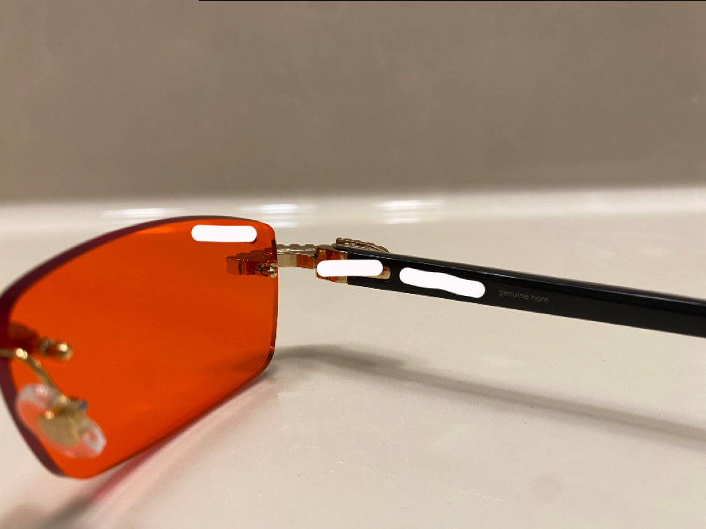 Classic Diamond White Buffs Gold With Red Lens